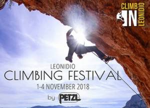 3ο Φεστιβάλ Αναρρίχησης Λεωνιδίου στις 1-4 Νοεμβρίου 2018!