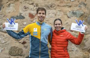 The new 2025 VK OPEN Champions, Arnau Soldevila from Andorra and Sladjana Zagorac from Serbia. © Vertical Ruy